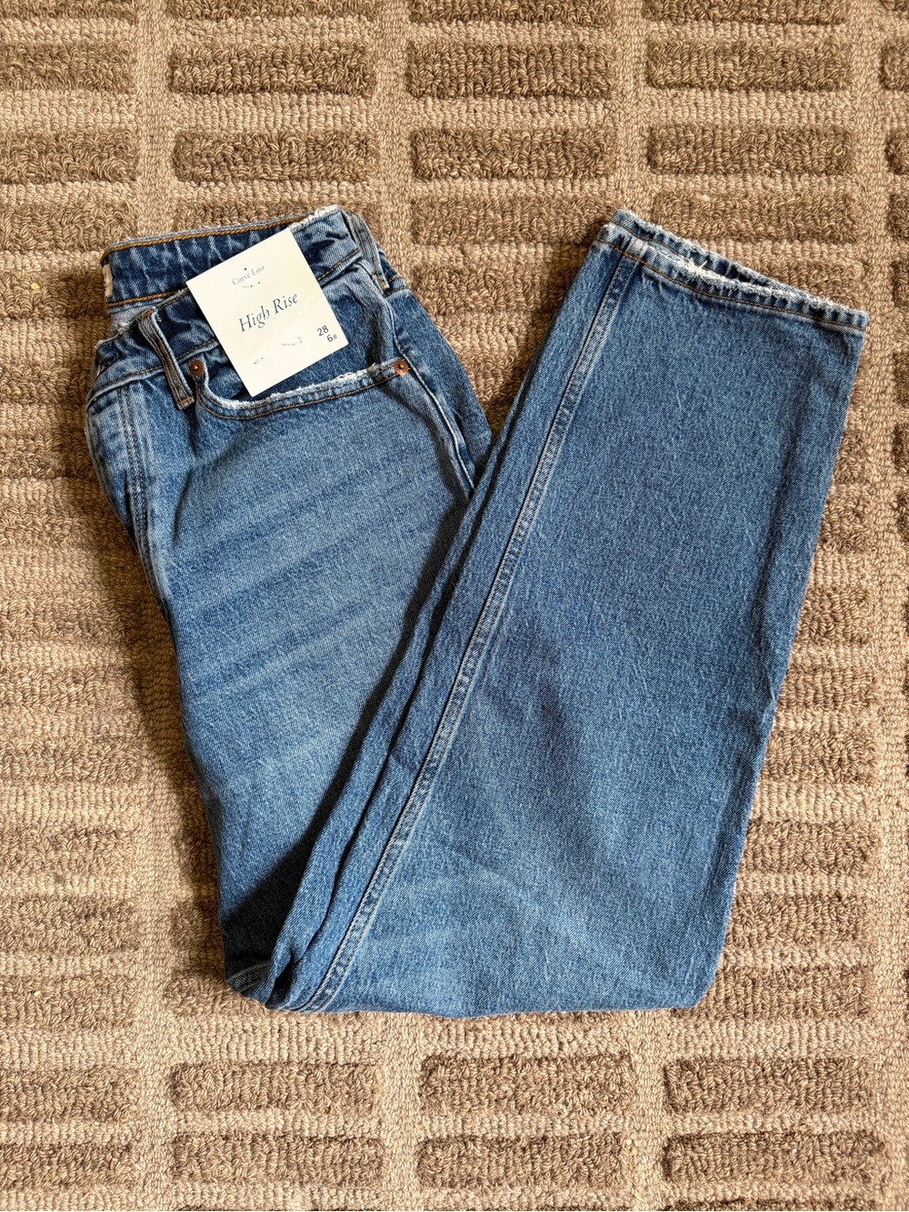 Abercrombie & Fitch curve love high rise dad jeans